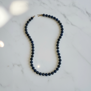 Lapis Lazuli Beaded Necklace Earring Set